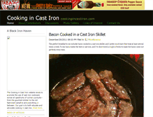 Tablet Screenshot of cookingincastiron.com